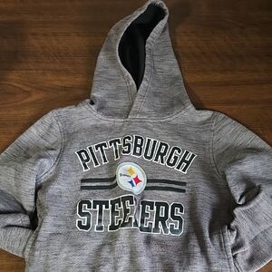 adidas Kids Gray Pittsburgh Hoodie